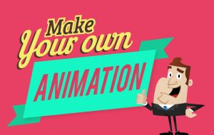 Animated Image with the word make your own animation